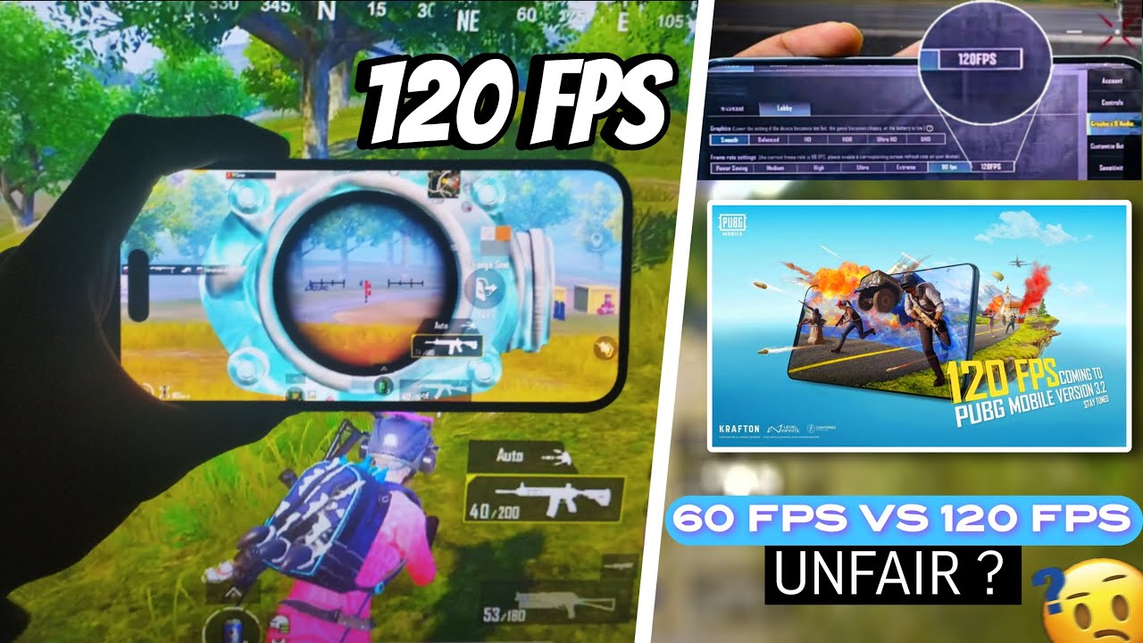 120 FPS IN BGMI & PUBGM NEW UPDATE | 60 FPS VS 120 FPS UNFAIR? - YouTube