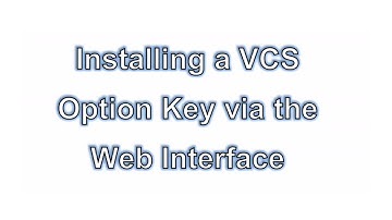 Install a VCS Series Device Option Key
