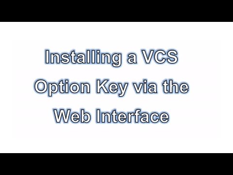 Install a VCS Series Device Option Key