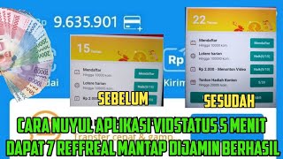 Cara nuyul aplikasi vidstatus dijamin berhasil guys!!! screenshot 4