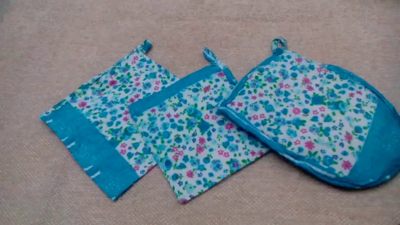 اعملى طقم للمطبخ من كم قميص قديم