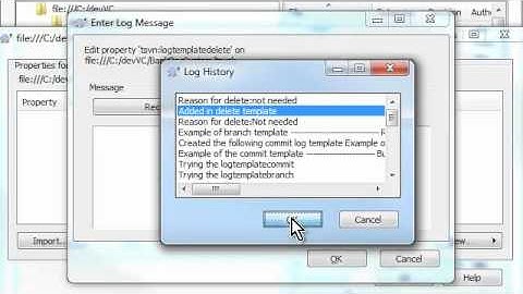 Using the TortoiseSVN logtemplatedelete property