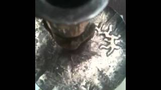 Strange antique silver candle holders