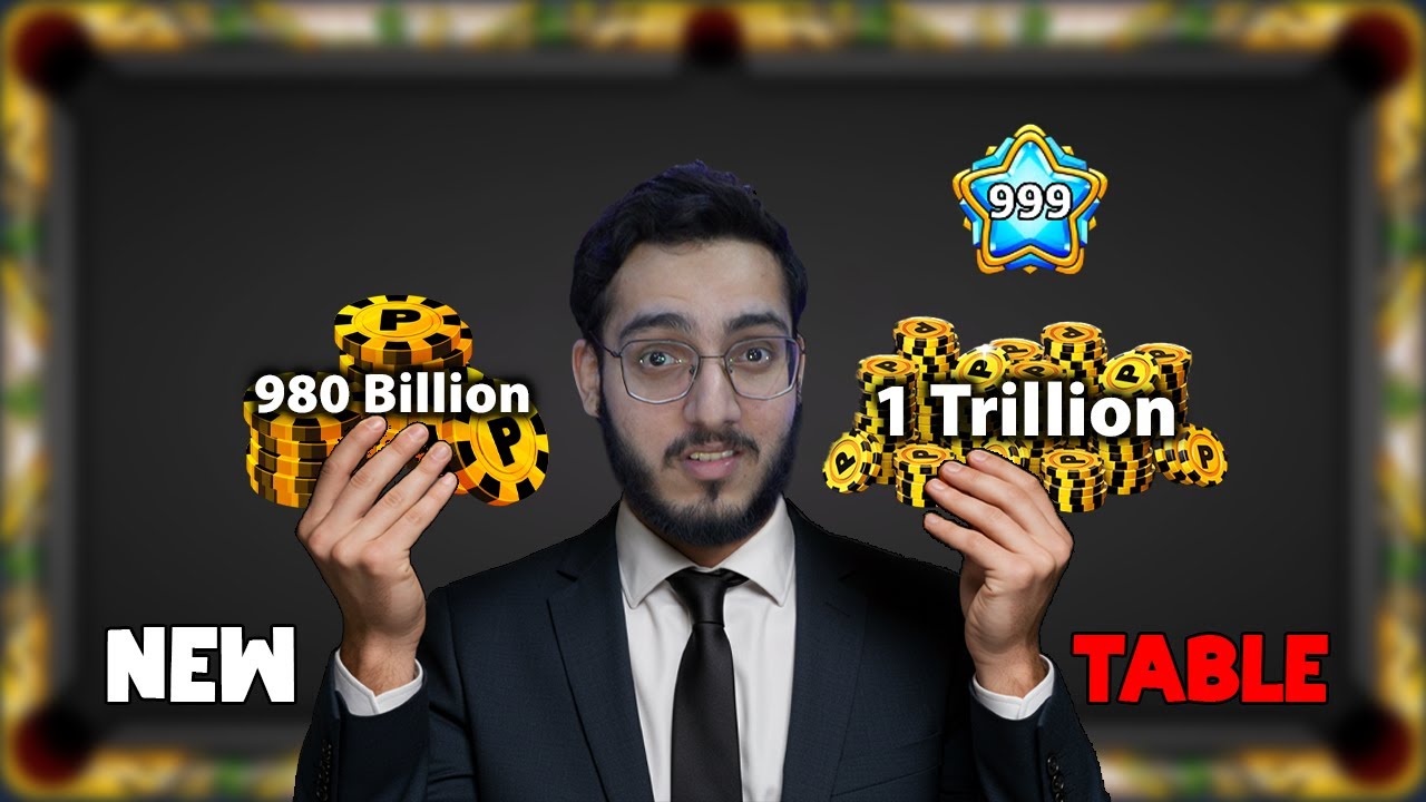 980 BILLION COINS ON 2 BILLION TABLE 8 BALL POOL 😱‼️