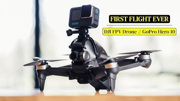 My First FPV Flight // DJI FPV Drone & GoPro Hero 10 (4K)