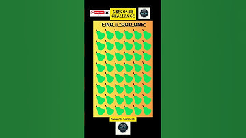 "Only Geniuses Can Find Odd One in 6 Seconds! 🤯🔥 #Challenge"