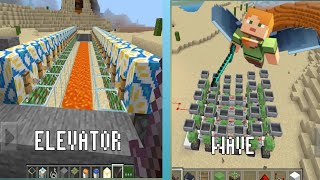 tips and tricks (How to make working wave in Minecraft & elevator)