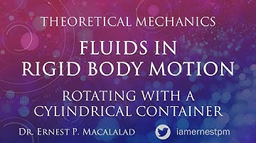 Fluids in Rigid Body Motion - Rotation In A Cylindrical Container