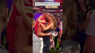 Taylor Swift Kissing Travis Kelce ❤️😍 | Super Bowl #taylorswift #shortsfeed #trending #superbowl