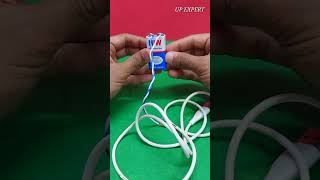 How to Make Rechargeable 9V Li-Ion Battery #shorts #trending #experiment Resimi