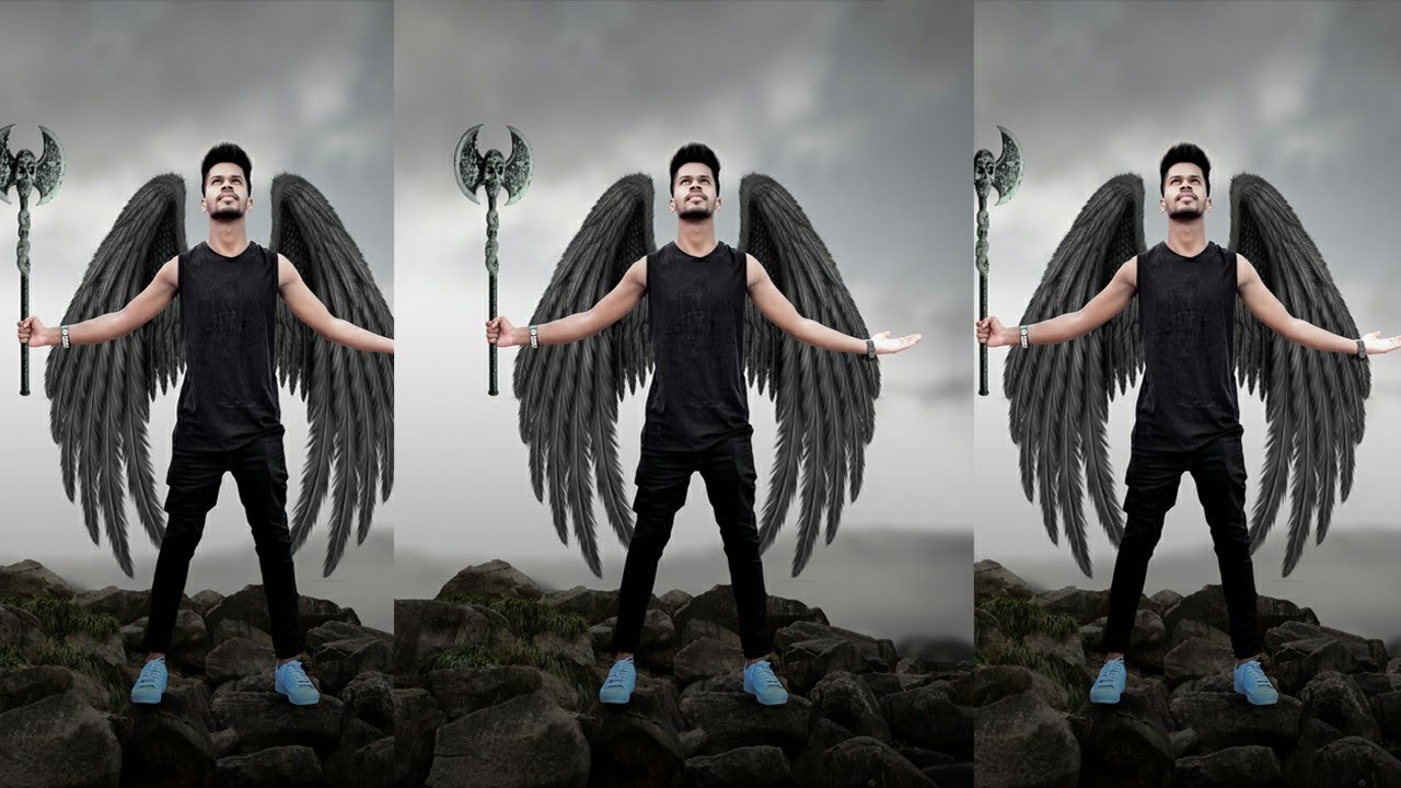 Photoshop manipulation work || wings manipulation in photoshop || ab editz tutorial..