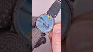 Piece Unique Vintage Watch Pobeda Artwork Dial Serviced 2602 Men Leather Night