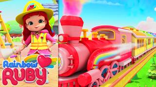 Can We Stop the Runaway Train?! | Rainbow Ruby - WildBrain | Full Episodes for Kids