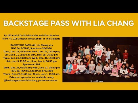 Ep123 André De Shields visits with First Graders from P.S. 212 Midtown West School at The Majestic