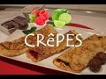 CRêPES RELLENOS DE SIROPE FRAMBUESA | LIMA &amp; MENTA | CHOCOLATE FUNDIDO