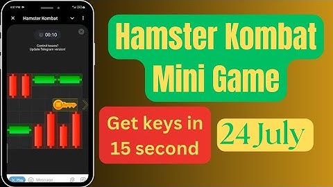 Mini Game puzzle solved in 15 second |Hamster Kombat Mini Game 24 July || 24 July Mini Game.