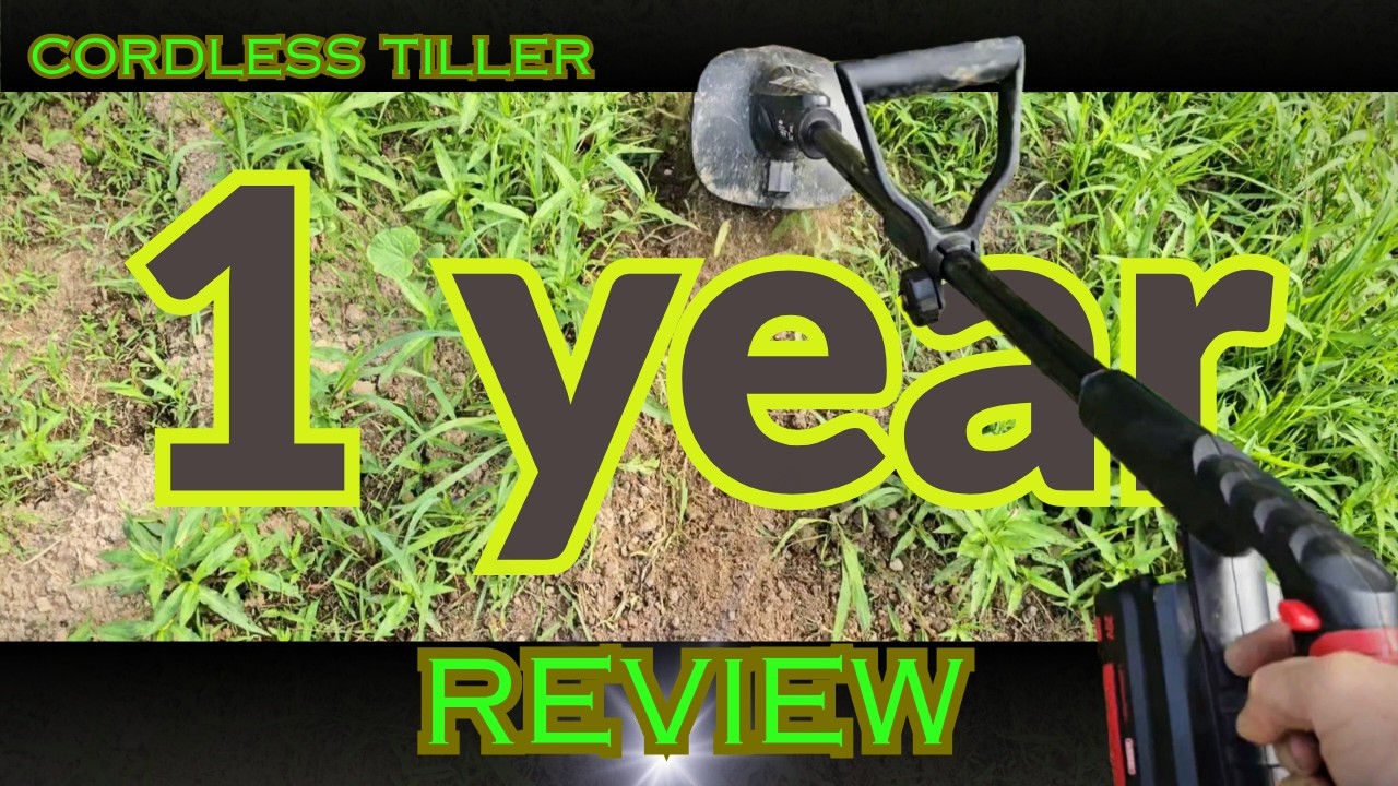 1 year review. Cordless garden tiller. MZK 20v from Amazon.
