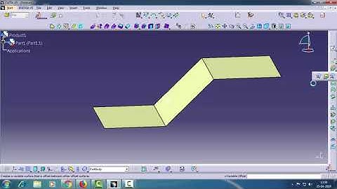 Catia V5..Surface Tutorial......How To Use "Variable Offset" Tool .