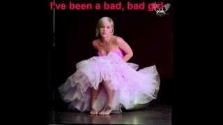 P!nk Dear Diary (Lyrics on screen)