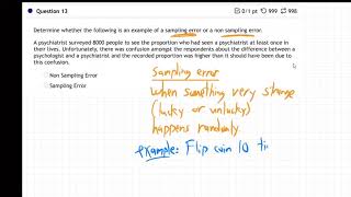 m11-1.1-13 sampling error