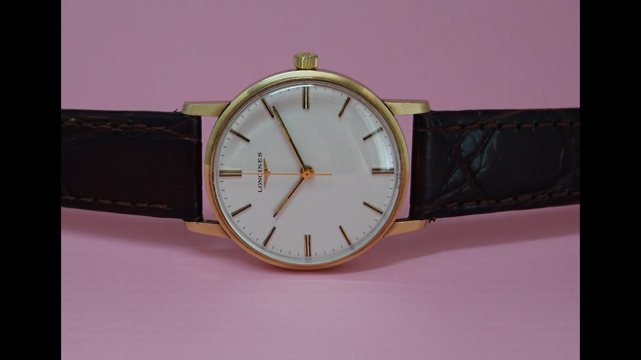 1978 Longines 9k Gold men's vintage manual wind watch.  Model reference 15304