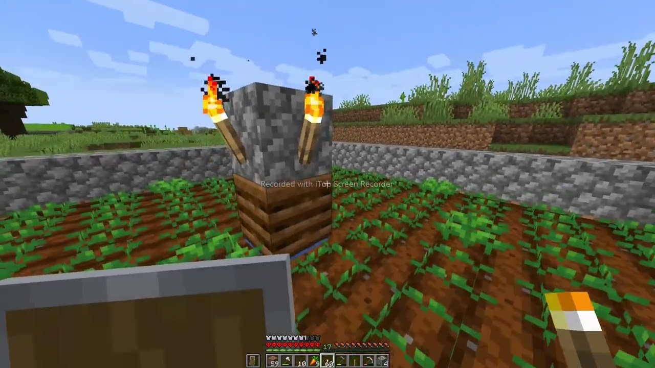 I build a  villager breeding system  in minecraft hardcore episod-2 [MTG]