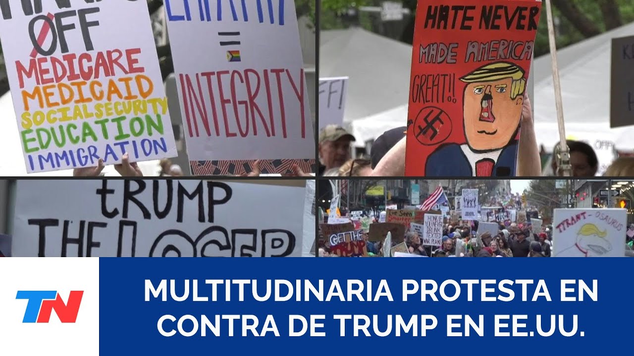 Decenas de miles de personas se manifestaron contra Trump en las ...