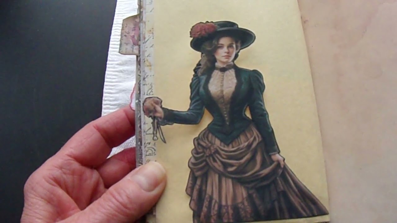 Elegant Burgundy #2 Junk Journal Flip Through ~ NFS