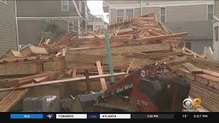 Extreme Wind Gusts From Tropical Storm Isaias Knock Down House On Jersey Shore