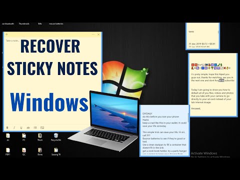 How to find sticky notes you thought were gone for good in Windows in your computer ?