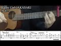 【TAB譜】 Bunny Girl バニーガール　AKASAKI ソロギター　アコギ　カバー