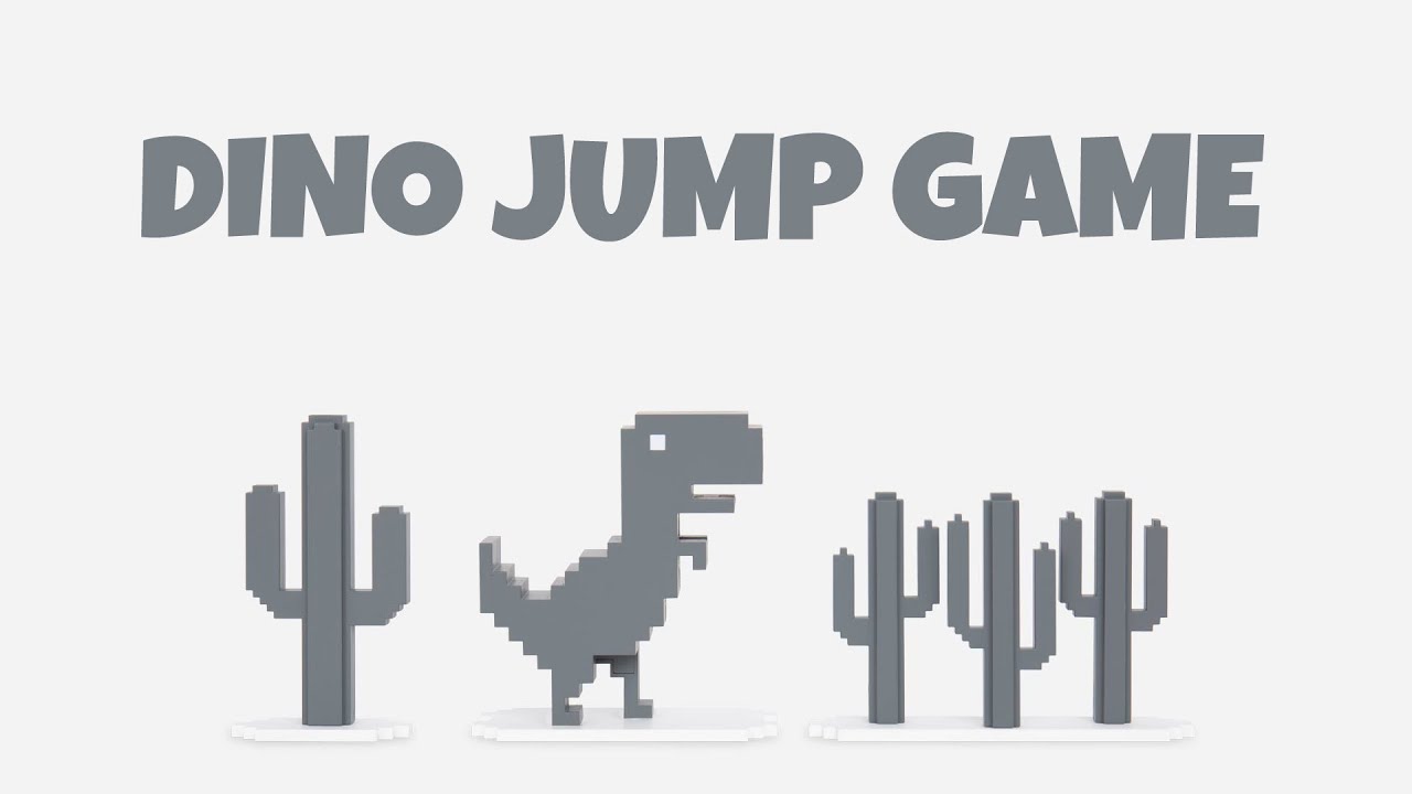 Chrome No Internet Dinosaur Jumping Game 