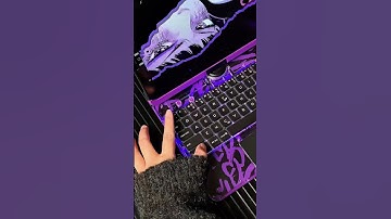 Attractive purple keyboard case for iPad #ipad #ipadcase #keyboard #ipadpro #neon #y2k