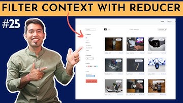 React Ecommerce Website #25:  Get Data for Products Page using Context API & useReducre Hook 🔥