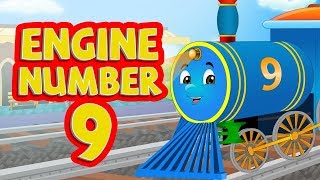 Engine Engine Number 9 - 3D Animation English Nursery Rhyme For Children