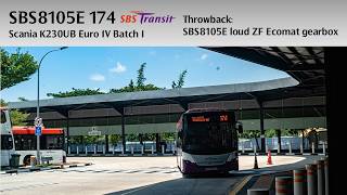 [SBST Scania K230UB E4 B1] SBS8105E on Service 174 [Throwback: Loud ZF Ecomat & before GAS transfer]