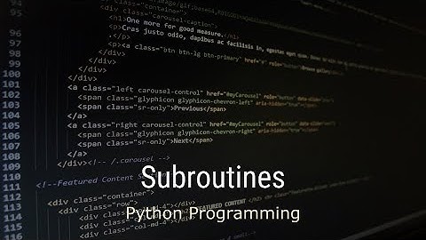 Introduction to Python - Lesson 4 - Subroutines with Turtle