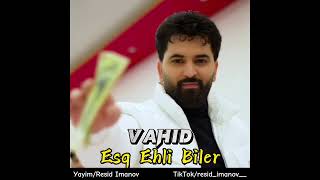 Vahid - Esq Ehli Biler (Men senden oxuyuram mene divane deyirler) Resimi