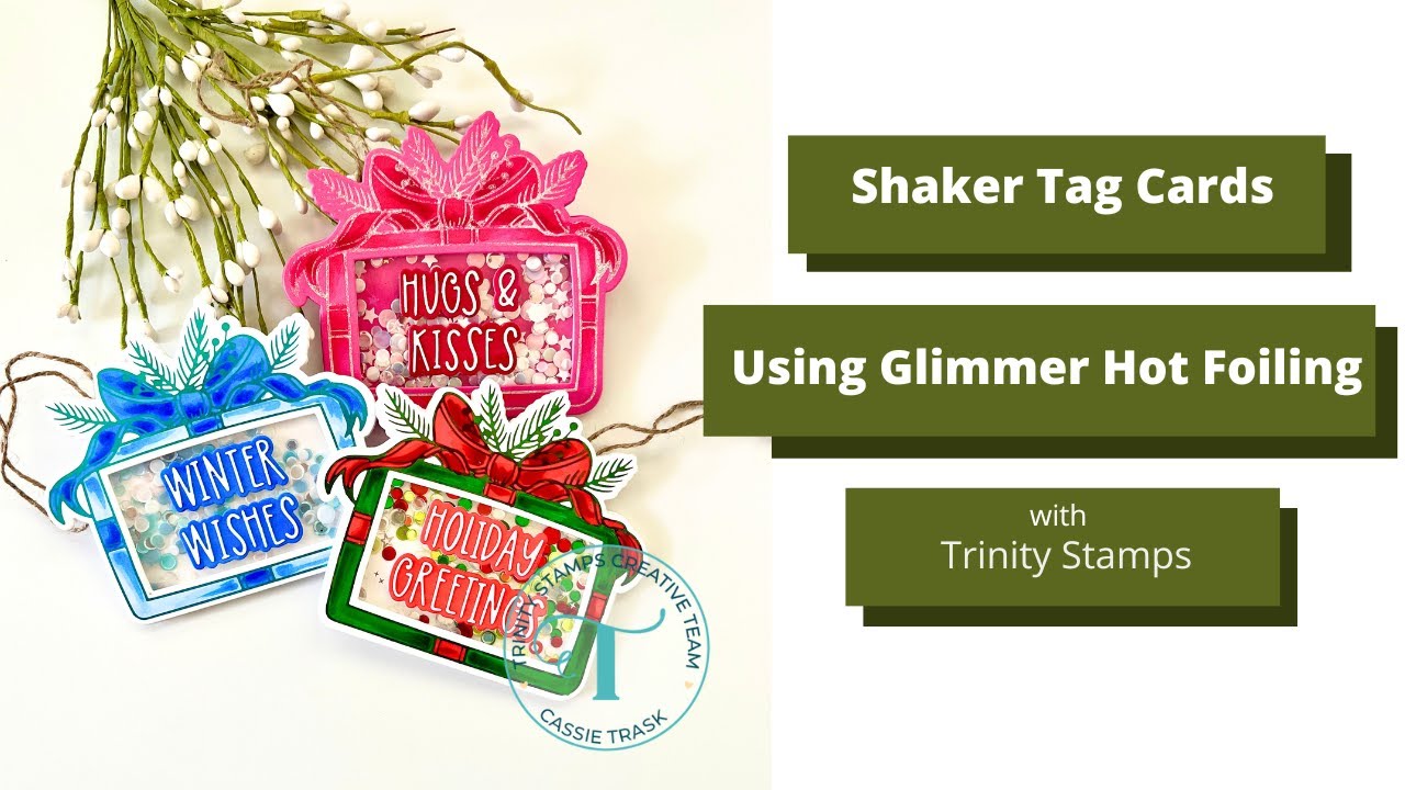 Shaker Tag Cards with Trinity Stamps - YouTube