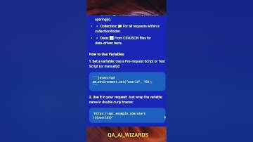 Master Postman Variables: Local, Env & Global-Postman Variables + Environments = Next-Level Testing