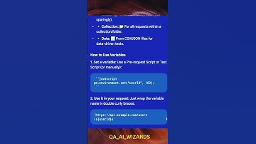 Master Postman Variables: Local, Env & Global-Postman Variables + Environments = Next-Level Testing