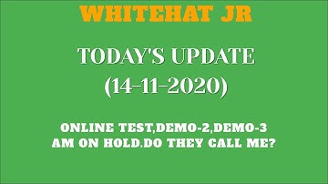 Whitehat Jr|DEMO 2&3|Online Assessment test|UPDATE 14 11 20