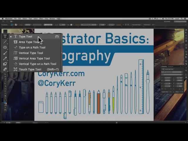 illustrator basics type tools and panels
