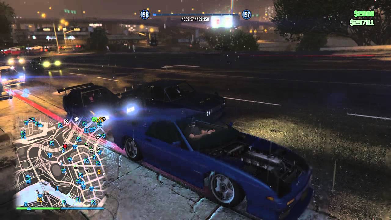 Grand Theft Auto V_Bosozoku car meet YouTube
