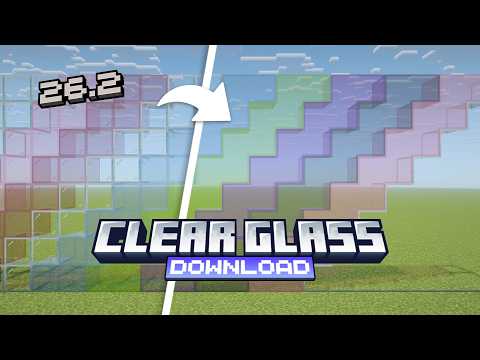 Connected Glass resource pack - How to Get Clear Glass in Minecraft Java