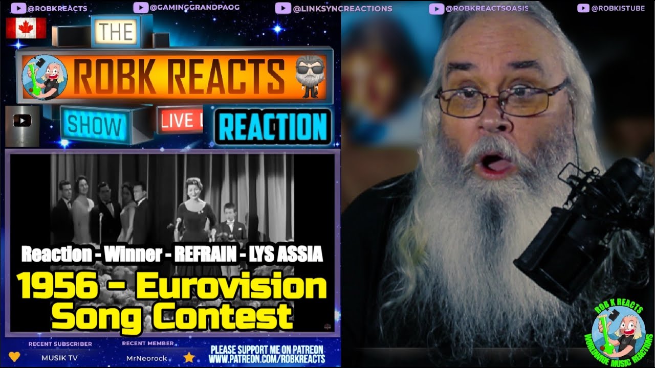 1956 - Eurovision Song Contest Reaction - Winner - REFRAIN - LYS ASSIA ...