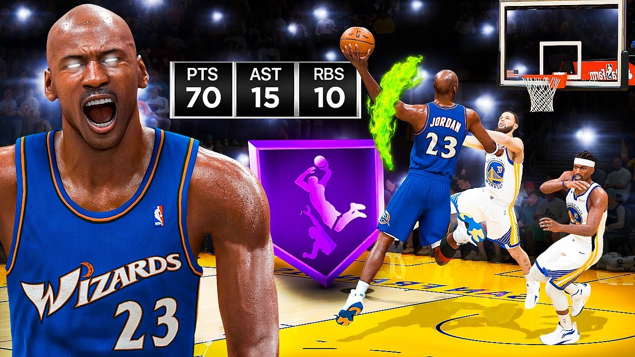 Wizards Michael Jordan Drops a CRAZY Triple-Double in NBA 2K26