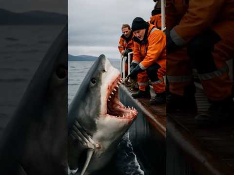 POV A Shark Attack A Fisherman Amazing Scene Shark Pov Fishing Horror Ai Deepseafishing