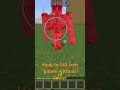 How to kill iron Golem without tower #minecraft #tutorial #shorts #irongolem