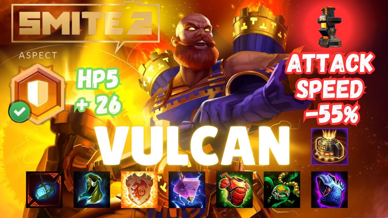 TOXIC BUILD VULCAN SOLO SMITE 2 YouTube
